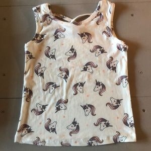 NWOT Justify Girls Unicorn print Tank Top